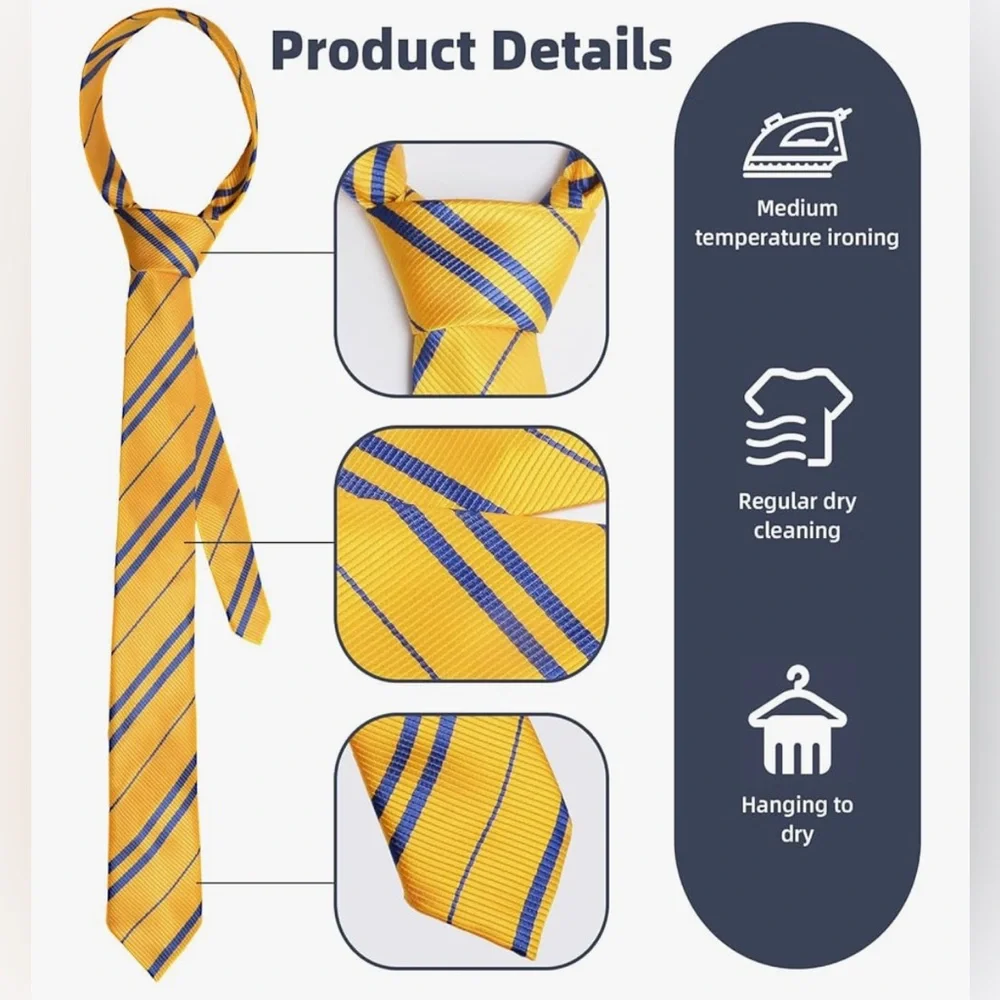 H3 NIB Halloween Wizard Cosplay Tie‎ - Pack of 2